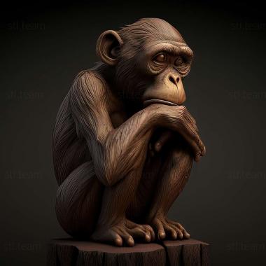 3D model monkey (STL)